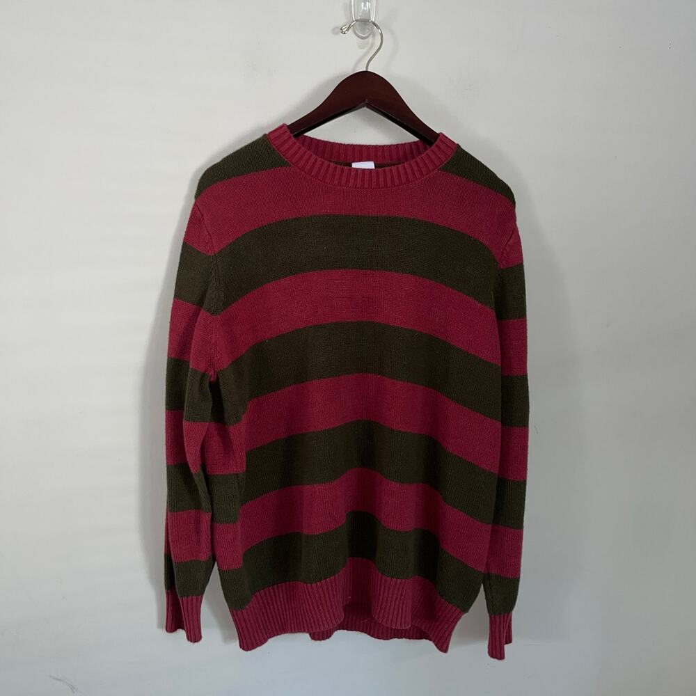 Spirit Halloween Freddy Krueger Nightmare on Elm Street Striped Sweater (0577)
